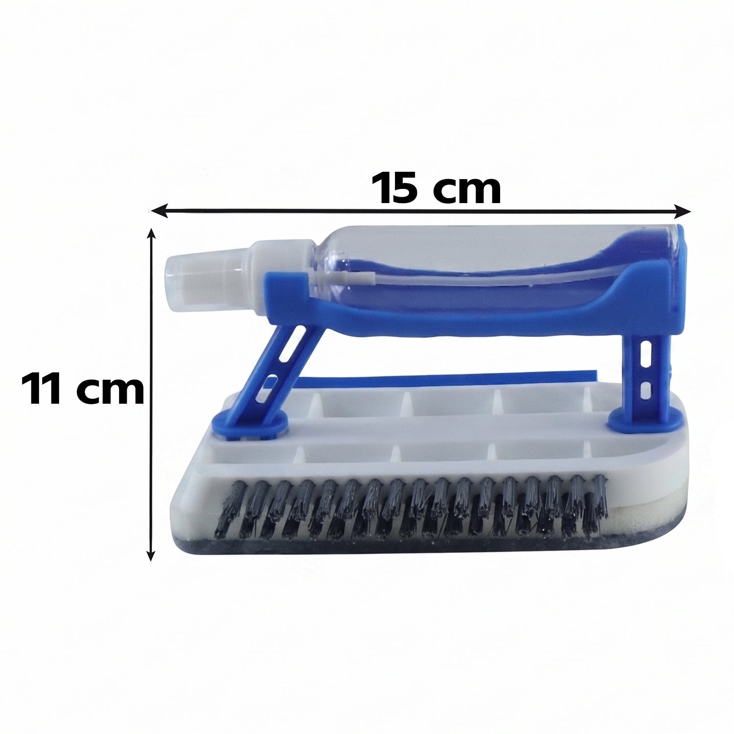 3 In 1 Multi Purpose Cleaning Brush With Soap Dispenser Sponge Scrubber (1 Pc)